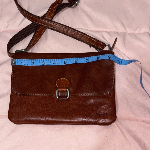 Jack Rogers Hand Stained Buffalo Leather Crossbody Bag - Picture 6 of 14